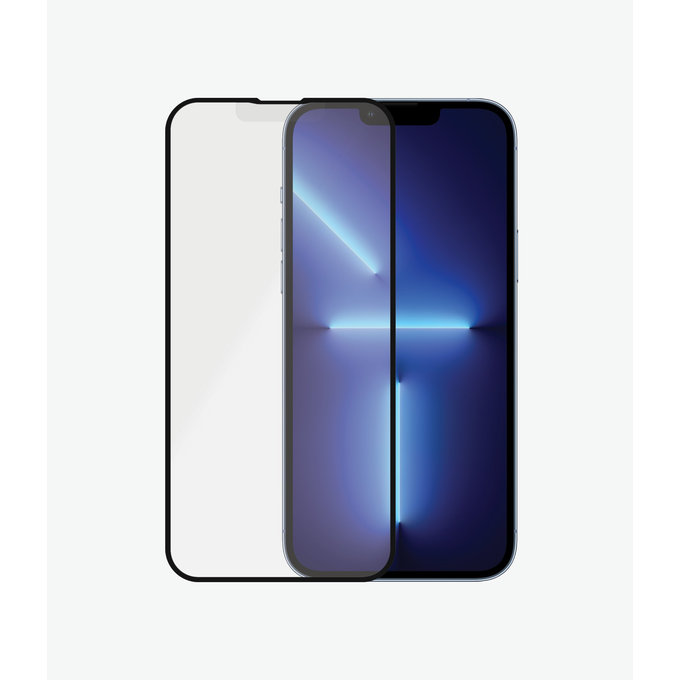 PanzerGlass - Kaljeno Steklo Case Friendly Anti-Glare AB za iPhone 13 Pro Max in 14 Plus, črn