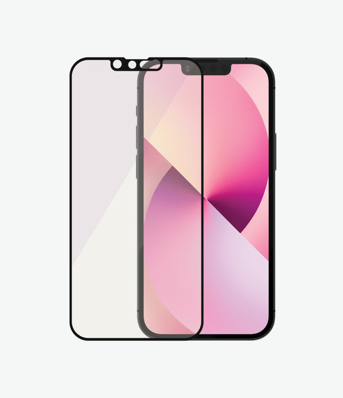 PanzerGlass - Kaljeno Steklo Case Friendly Anti-Bluelight AB za iPhone 13 mini, črn
