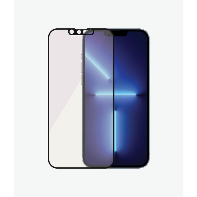 PanzerGlass - Kaljeno Steklo Case Friendly Anti-Bluelight AB za iPhone 13 Pro Max in 14 Plus, črn