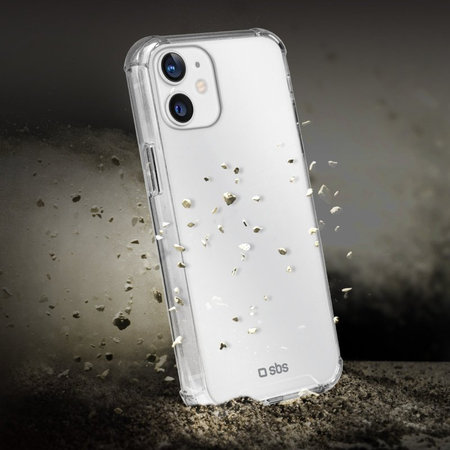 SBS - Ovitek Impact za iPhone 13 mini, prozoren