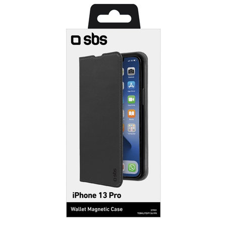 SBS - Ovitek Book Wallet Lite za iPhone 13 Pro, črn