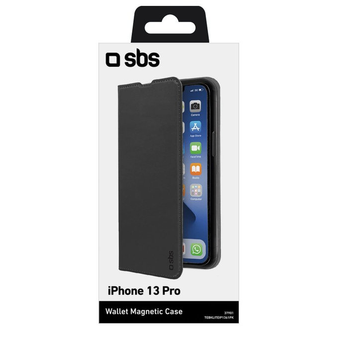 SBS - Ovitek Book Wallet Lite za iPhone 13 Pro, črn