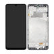 Samsung Galaxy M22 M225F - LCD zaslon + steklo na dotik + okvir (Black) - GH82-26153A, GH82-26866A Genuine Service Pack