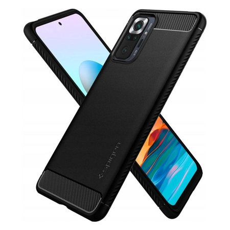 Spigen - Ovitek Rugged Armor za Xiaomi Redmi Note 10 Pro, črna