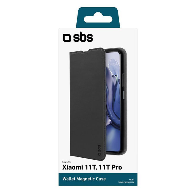 SBS - Ovitek Book Wallet Lite za Xiaomi 11T, 11T Pro, črn