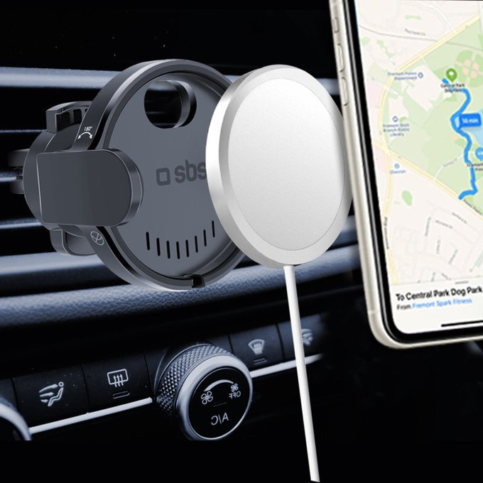 SBS - Avtomobilski nosilec za prezračevanje z MagSafe, črn