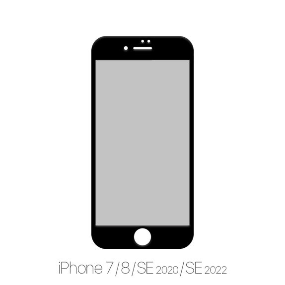 FixPremium Privacy Anti-Spy Glass - Kaljeno Steklo za iPhone 7, 8, SE 2020 in SE 2022