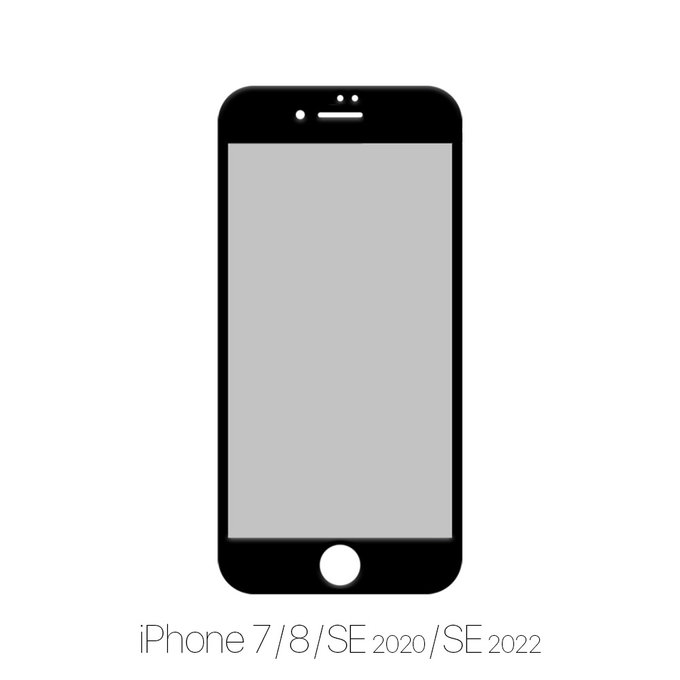 FixPremium Privacy Anti-Spy Glass - Kaljeno Steklo za iPhone 7, 8, SE 2020 in SE 2022