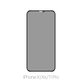 FixPremium Privacy Anti-Spy Glass - Kaljeno Steklo za iPhone X, XS in 11 Pro