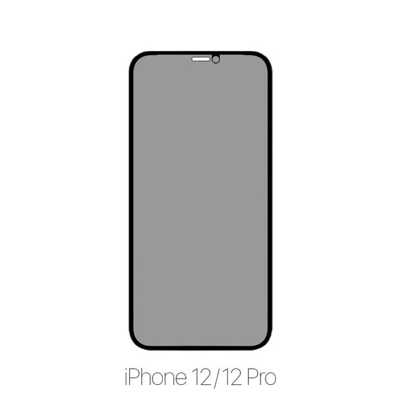 FixPremium Privacy Anti-Spy Glass - Kaljeno Steklo za iPhone 12 in 12 Pro