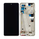 Motorola Edge 20 XT2143 - LCD zaslon + steklo na dotik + okvir (Frosted White) - 5D68C19194 Genuine Service Pack