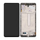 Samsung Galaxy M52 5G M526B - LCD zaslon + steklo na dotik + okvir (Black) - GH82-27091A, GH82-27094A Genuine Service Pack