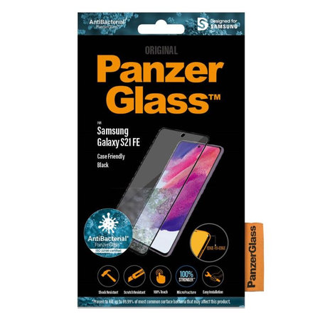 PanzerGlass - Kaljeno Steklo Case Friendly AB za Samsung Galaxy S21 FE, črn