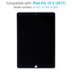 Apple iPad Pro 10.5 (2017) - LCD zaslon + steklo na dotik (Black) Refurbished