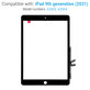 Steklo na dotik za iPad (9th Gen 2021), Black