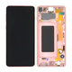 Samsung Galaxy S10 G973F - LCD zaslon + steklo na dotik + okvir (Pink Gold) - GH82-18850D Genuine Service Pack