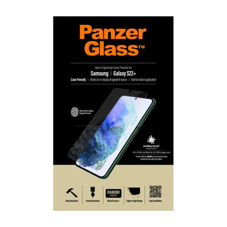 PanzerGlass - Kaljeno Steklo Case Friendly AB za Samsung Galaxy S22+, transparent