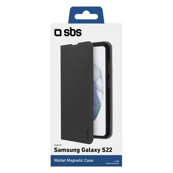 SBS - Ovitek Book Wallet Lite za Samsung Galaxy S22, črn
