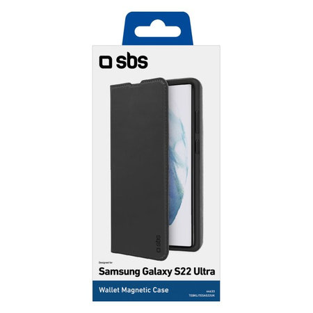 SBS - Ovitek Book Wallet Lite za Samsung Galaxy S22 Ultra, črn