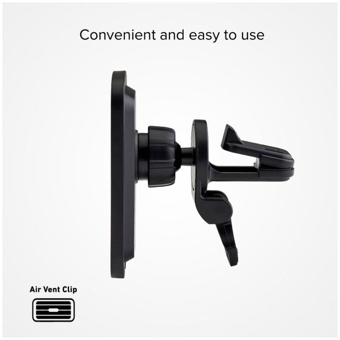 SBS - MagCharge Car Holder for MagSafe Charging for Ventilation, črn