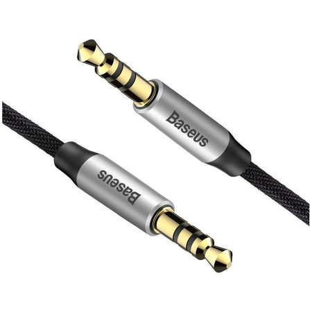 Baseus - Aux Kabel (1m), srebrno/črna