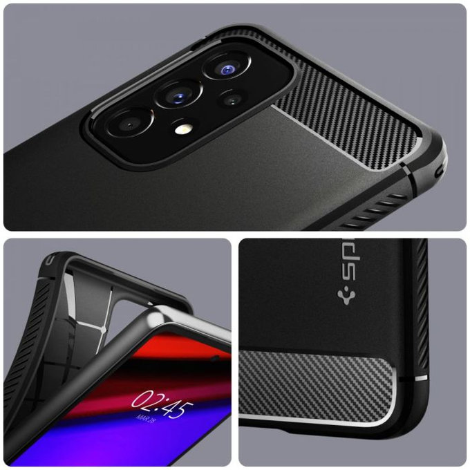 Spigen - Ovitek Rugged Armor za Samsung Galaxy A53 5G, Matte Black