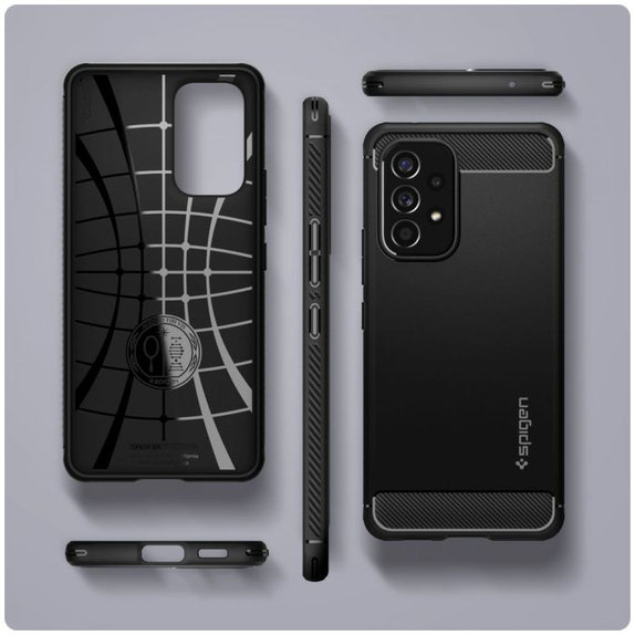 Spigen - Ovitek Rugged Armor za Samsung Galaxy A53 5G, Matte Black