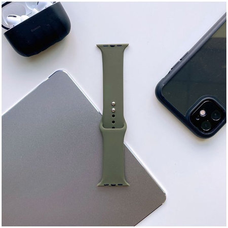 Tech-Protect - Iconband pašček za Apple Watch 4, 5, 6, 7, SE (38, 40, 41mm), vojaško zelen