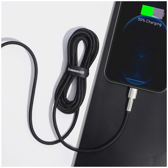 Baseus - Lightning / USB-C Kabel (2m), črna