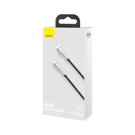 Baseus - Lightning / USB-C Kabel (2m), črna