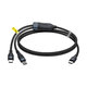 Baseus - USB-C / 2x USB-C Kabel (1,5 m), črna