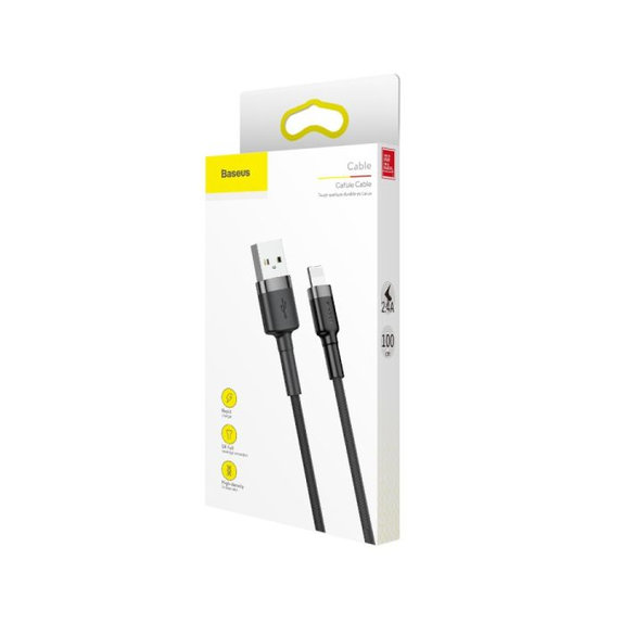 Baseus - Lightning / USB kabel (1m), črn