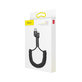 Baseus - Lightning / USB Kabel (1m), vzmet, črna