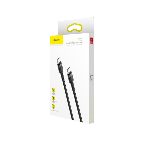 Baseus - USB-C / USB-C Kabel (2m), črna