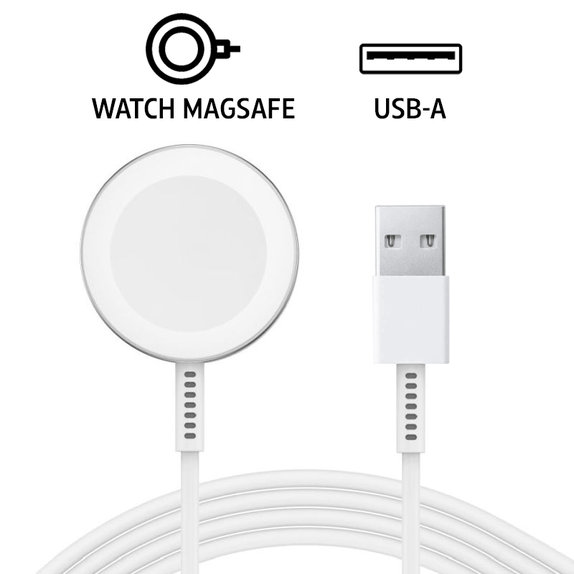 Magnetni polnilni kabel za Apple Watch, USB-A, 1 m, plastika, bulk