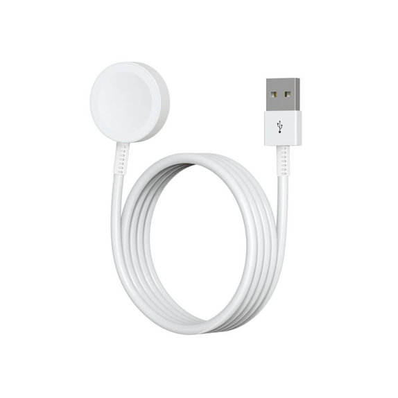 Magnetni polnilni kabel za Apple Watch, USB-A, 1 m, plastika, bulk