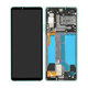 Sony Xperia 10 IV XQCC54 - LCD zaslon + steklo na dotik + okvir (kovinski) - A5047175A Genuine Service Pack