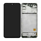 Samsung Galaxy M31s M317F - LCD zaslon + steklo na dotik + okvir (Mirage Black) OLED