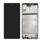 Samsung Galaxy M51 M515F - LCD zaslon + steklo na dotik + okvir (Celestial Black) TFT