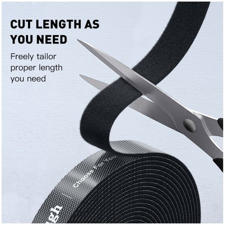 Elough - Organizator za kable - trak (3 m), črn