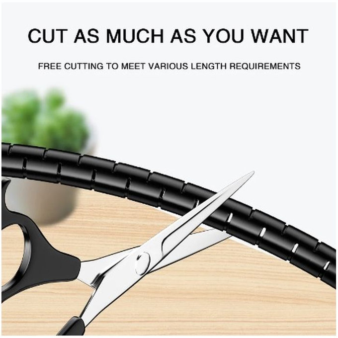 FixPremium - Organizator za kable - cev (16mm), dolžina 2M, črna