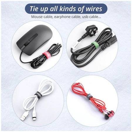 Fonken - Organizator za kable - Vezalni trak - Komplet 20 kosov, črn