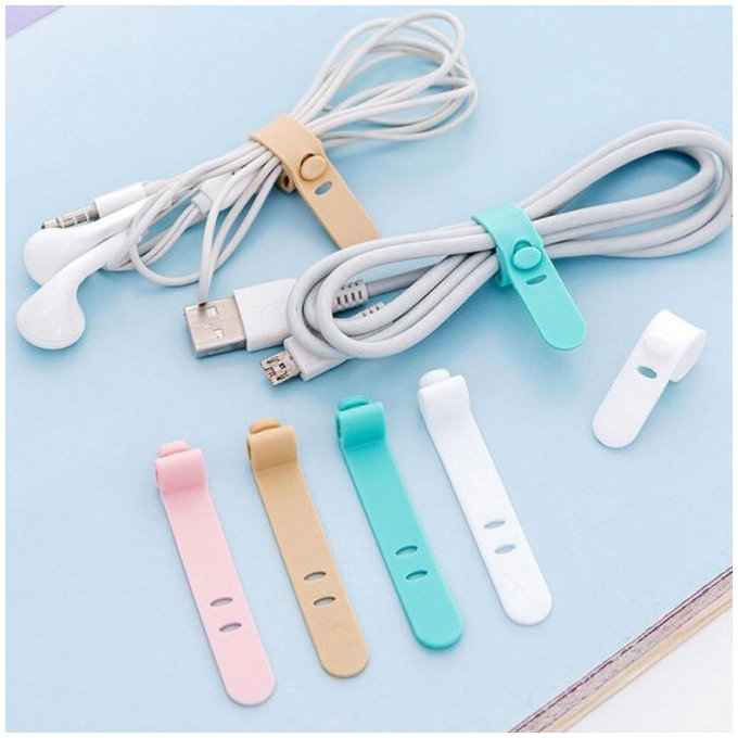 FixPremium - Organizator kablov - Trak - Komplet 10 kosov, črn