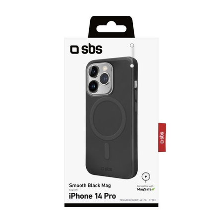 SBS - Ovitek Smooth Mag z MagSafe za iPhone 14 Pro, črn