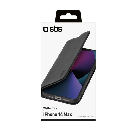 SBS - Ovitek Book Wallet Lite za iPhone 14 Plus, črn