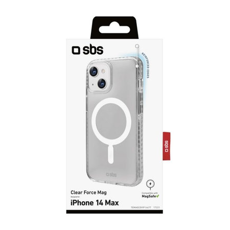 SBS - Force Mag ovitek z MagSafe za iPhone 14 Plus, prozoren
