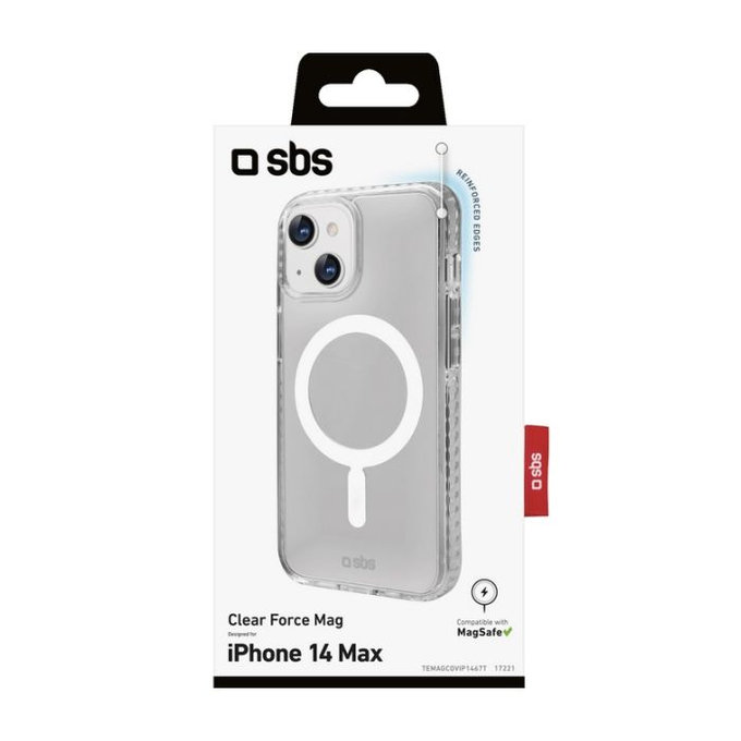 SBS - Force Mag ovitek z MagSafe za iPhone 14 Plus, prozoren