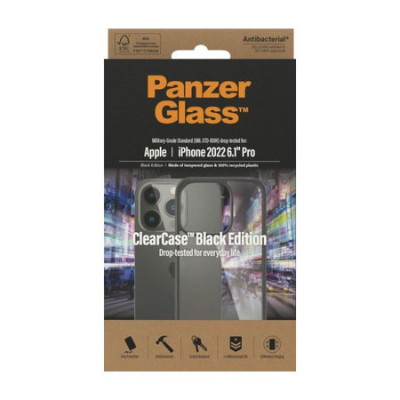 PanzerGlass - Ovitek ClearCase za iPhone 14 Pro, črn