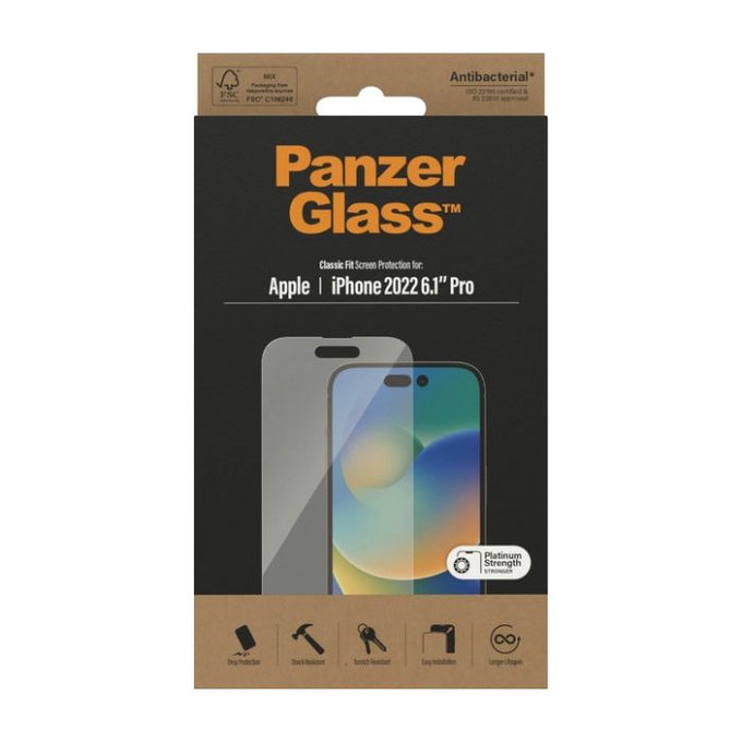 PanzerGlass - Kaljeno Steklo AB za iPhone 14 Pro
