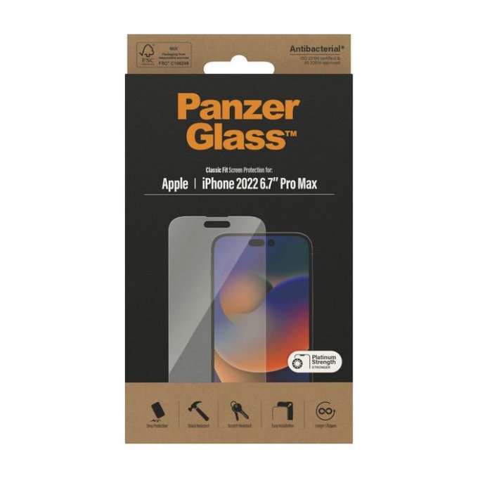 PanzerGlass - Kaljeno Steklo AB za iPhone 14 Pro Max